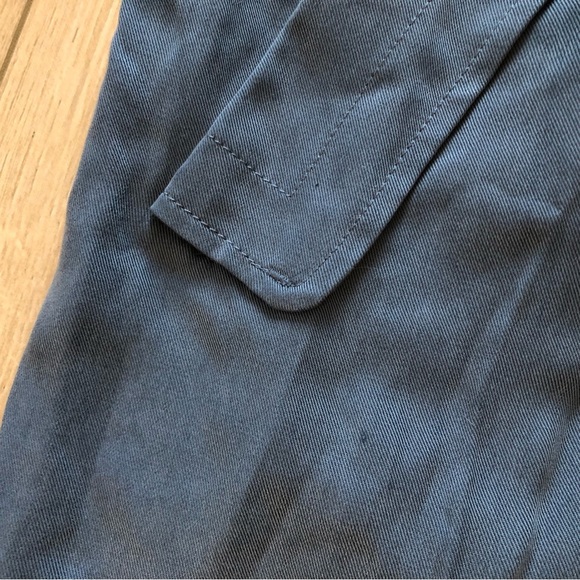 Aritzia Babaton Lawson Open Front Trench Coat in Smoky Blue - Picture 11 of 12